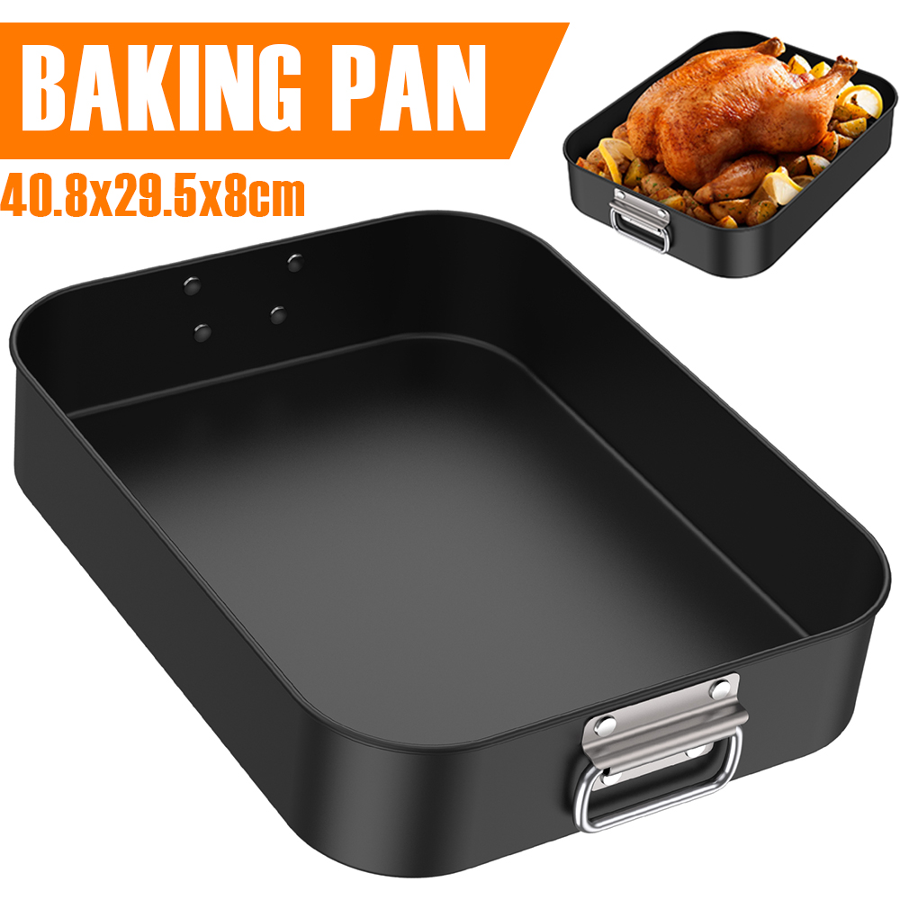 Kitchen Oven Baking Pans - Deep Baking Pan Rectangle Carbon Steel