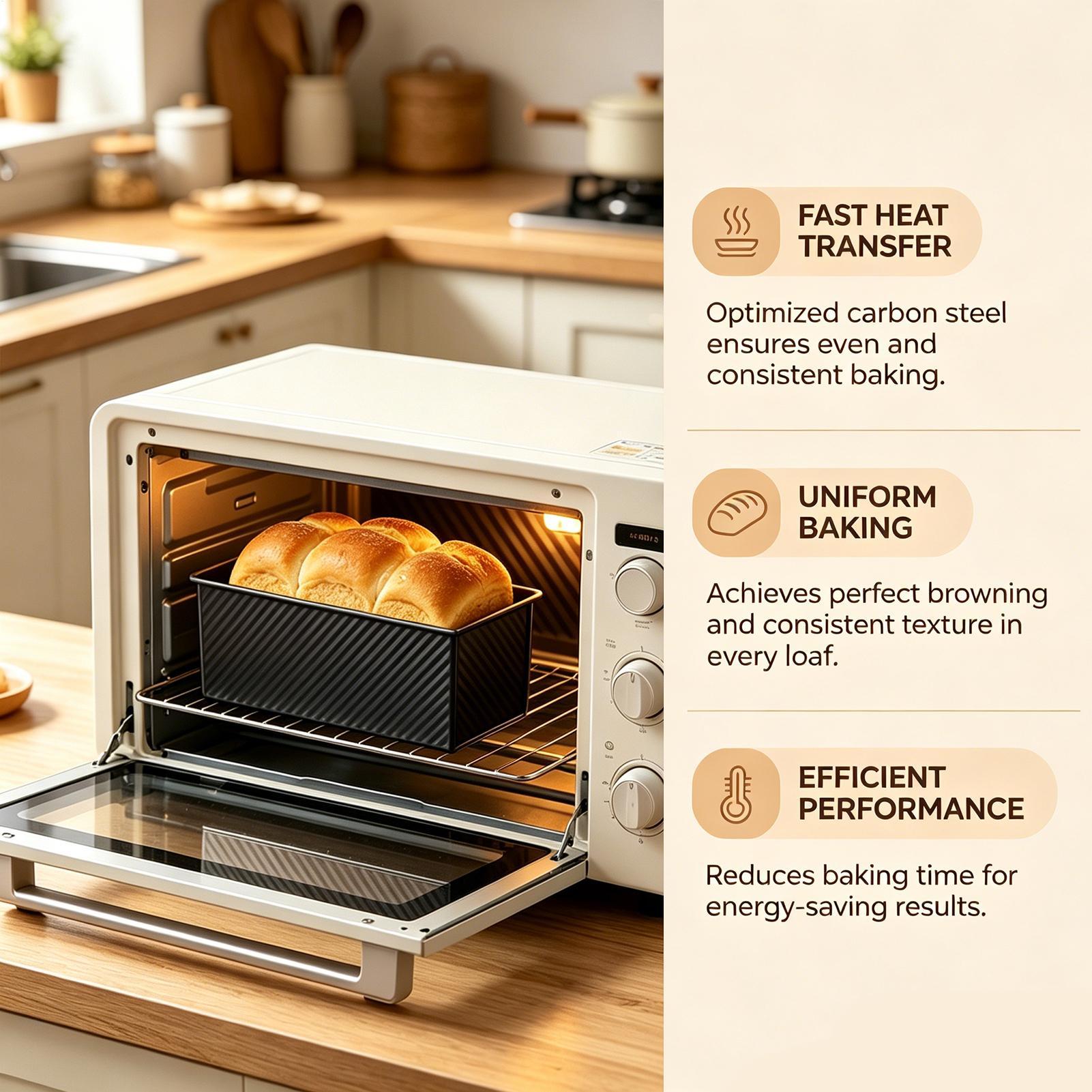 Bread Baking Pan Corrugated Ca - огляд і ціна Kitchen Baking Pans