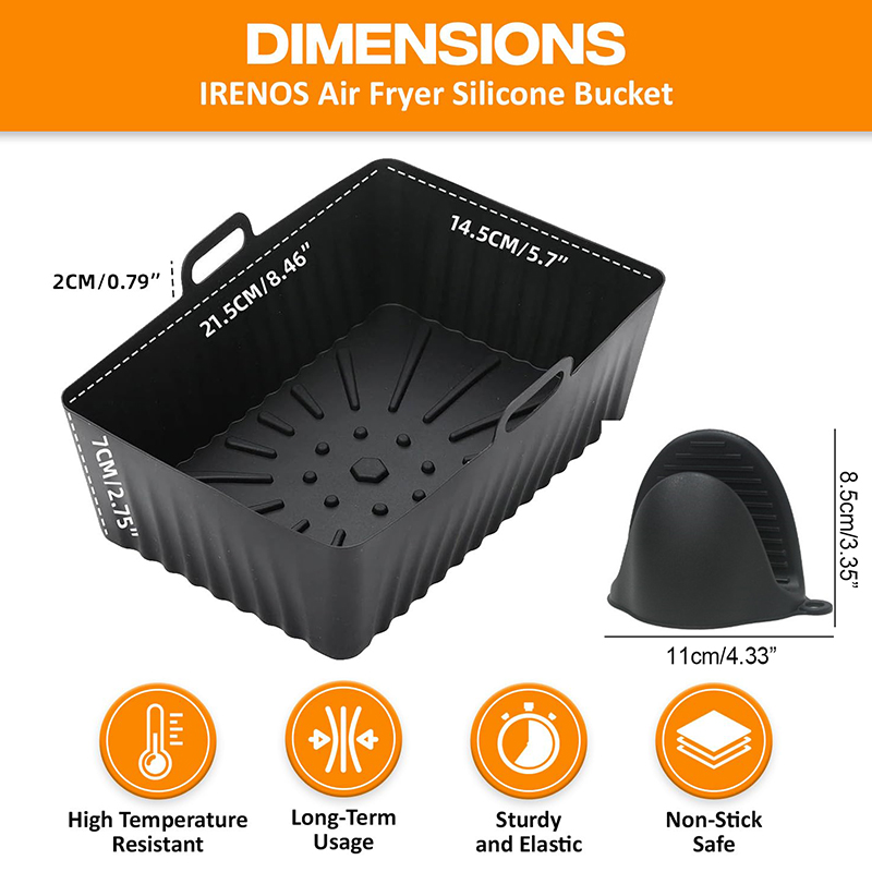 Silicone Air Fryer Liners Non- - огляд і ціна Kitchen Baking Zone