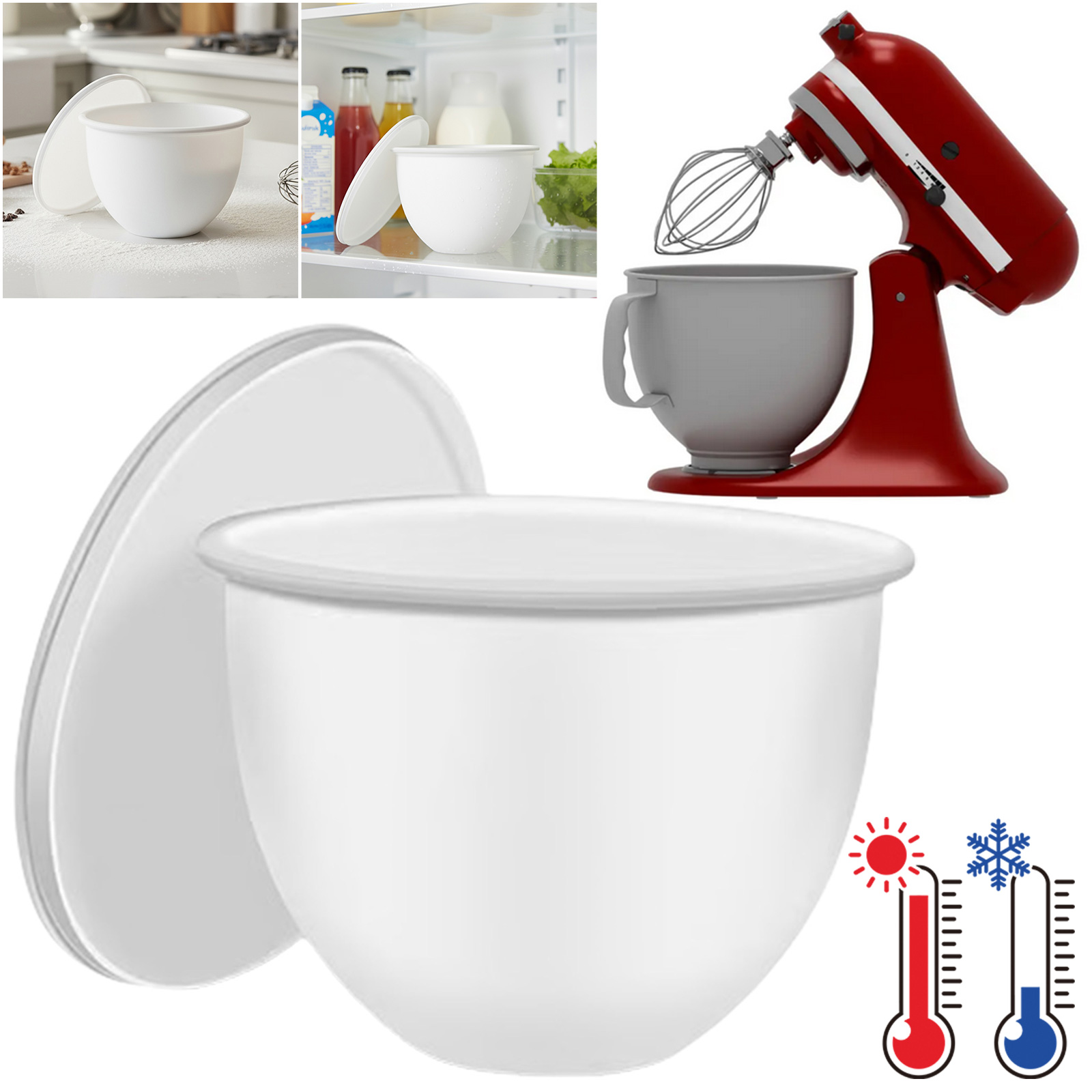 1PC Universal Silicone Pad Lin - огляд і ціна Kitchenaid Baking Bowl