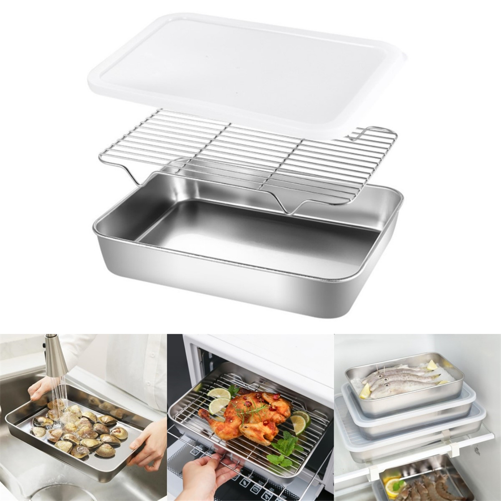 Stainless Steel Baking Pan Tra - огляд і ціна Kitchen Oven Baking Pans