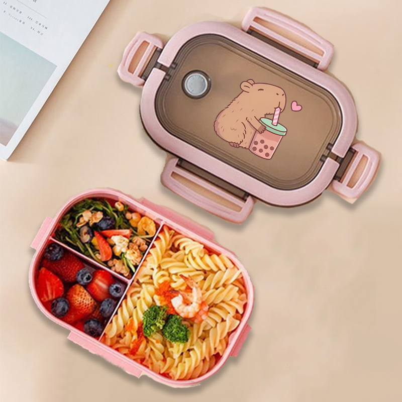 Capybara Bento Lunch Box Anime - огляд і ціна Kitchen Baking Storage