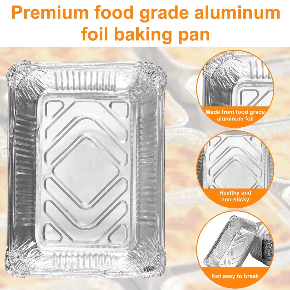 10PCS Disposable Aluminum Foil - огляд і ціна Kitchen Oven Baking Pans