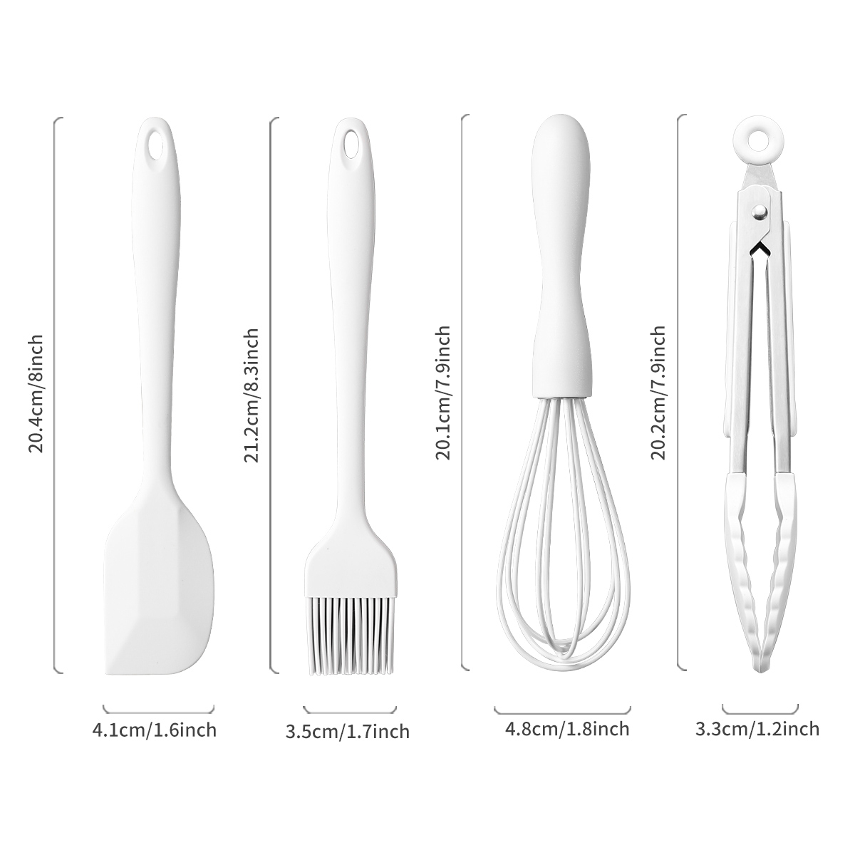 4Pcs/Set Silicone Baking Set C - огляд і ціна Kitchen Baking Brush