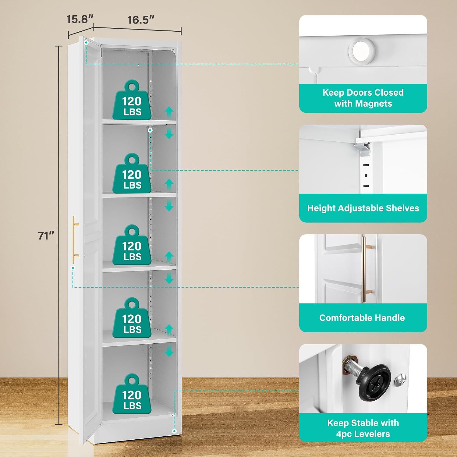 Tall Narrow Storage Cabinet Wi - огляд і ціна Kitchen Baking Storage
