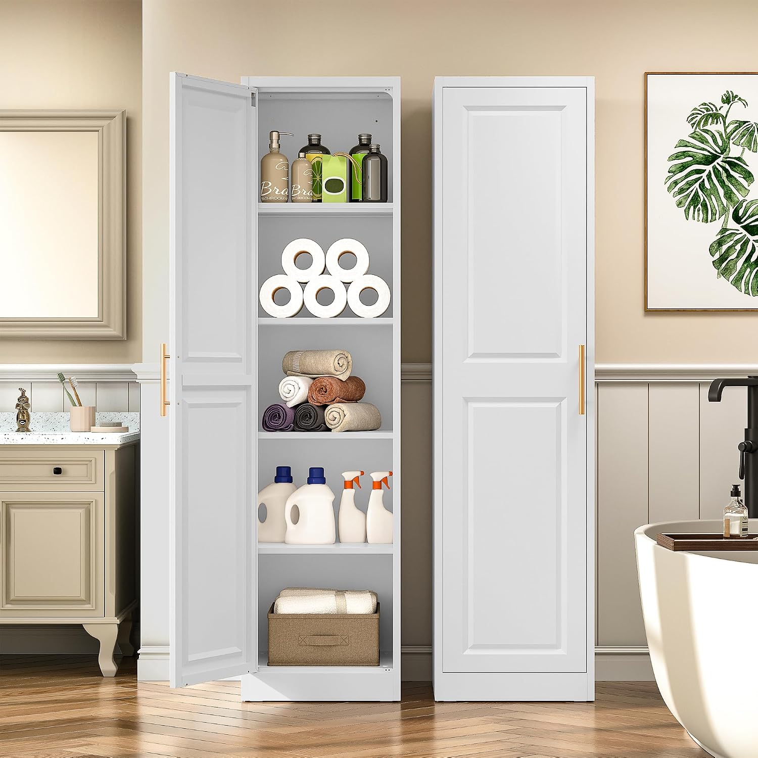 Tall Narrow Storage Cabinet Wi - огляд і ціна Kitchen Baking Storage
