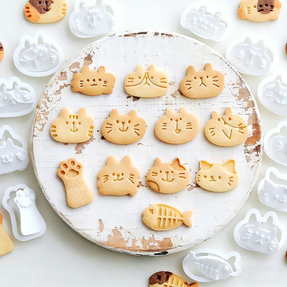 Cute Kitten DIY Stamp Cookie C - огляд і ціна Kitchen Baking Storage