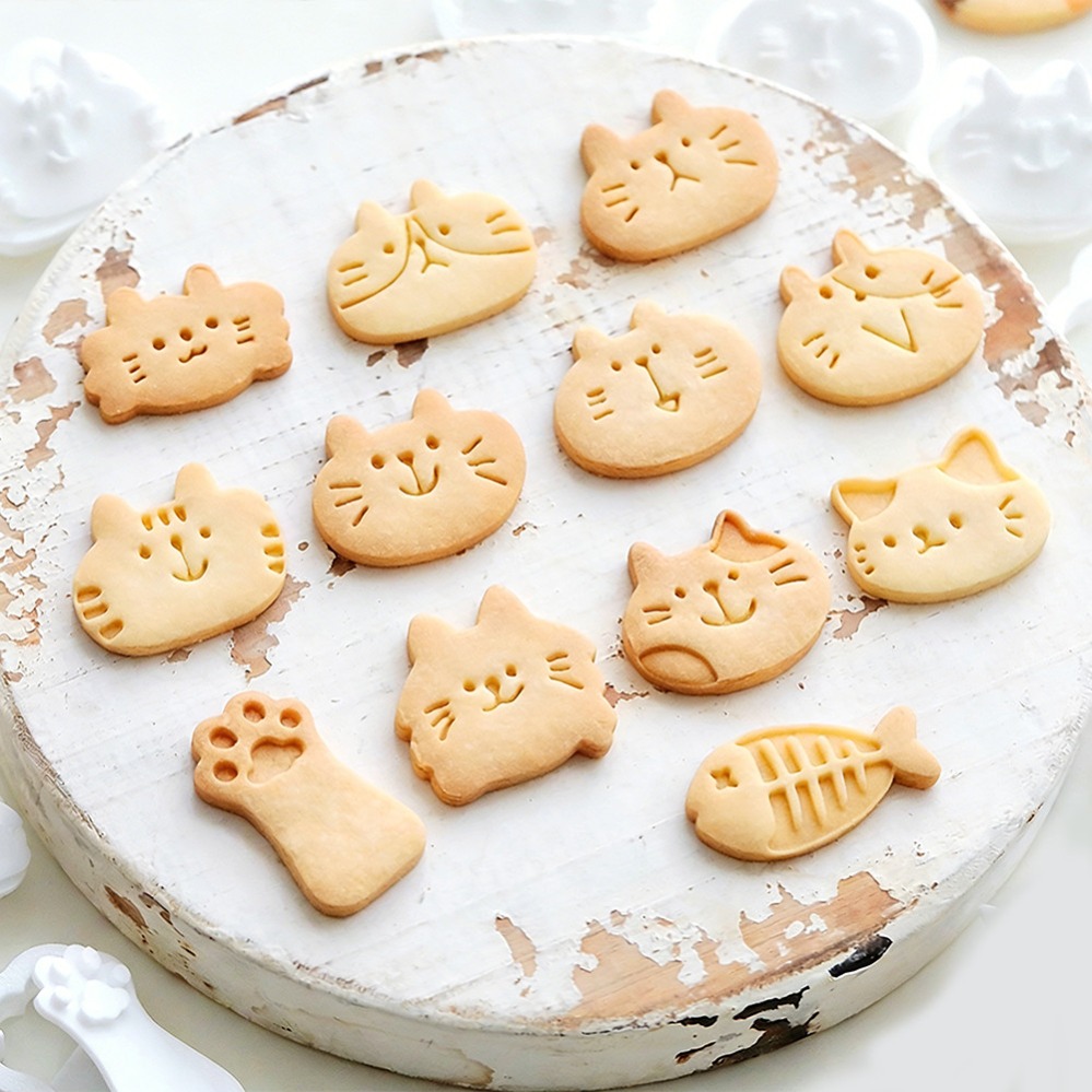 Cute Kitten DIY Stamp Cookie C - огляд і ціна Kitchen Baking Storage