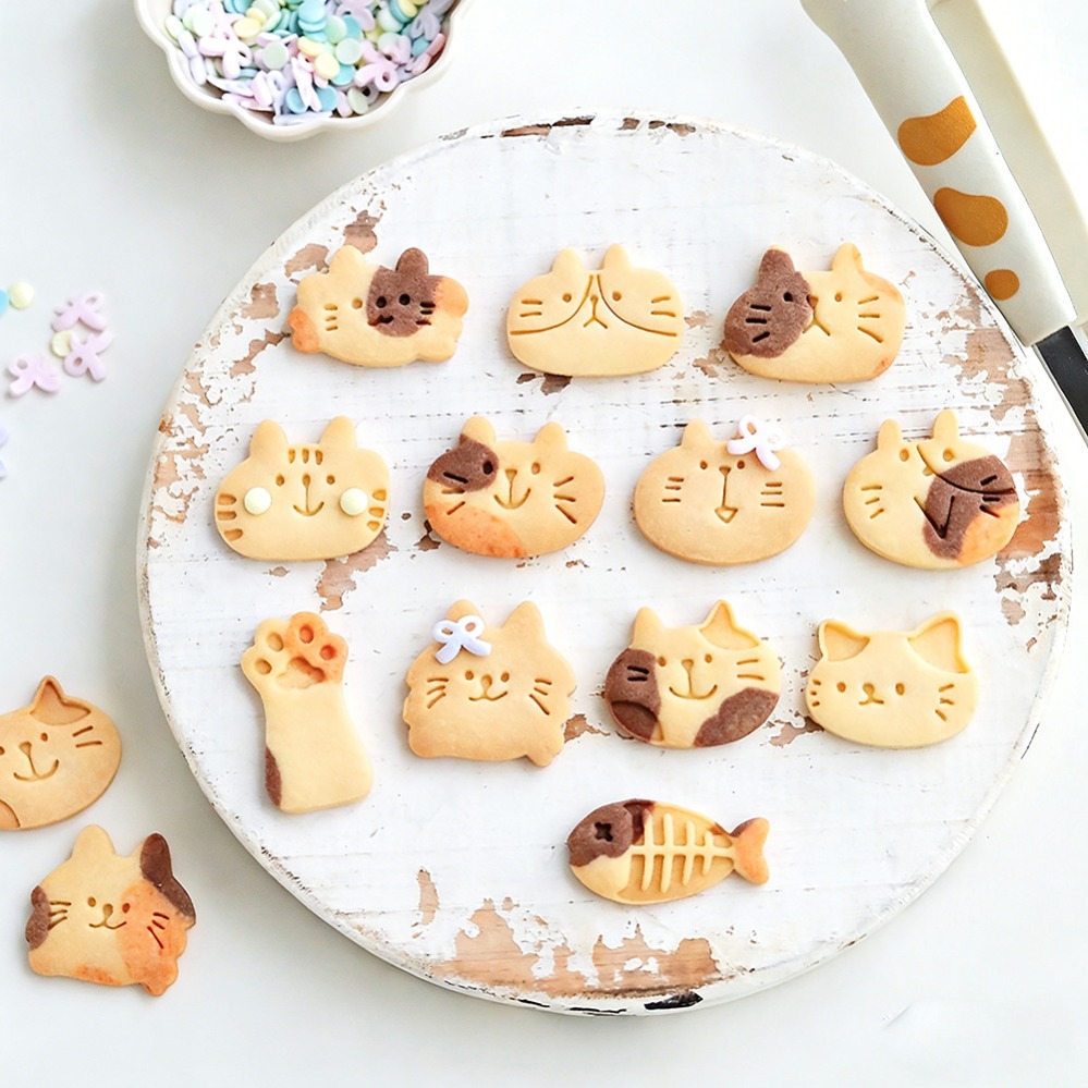 Cute Kitten DIY Stamp Cookie C - огляд і ціна Kitchen Baking Storage