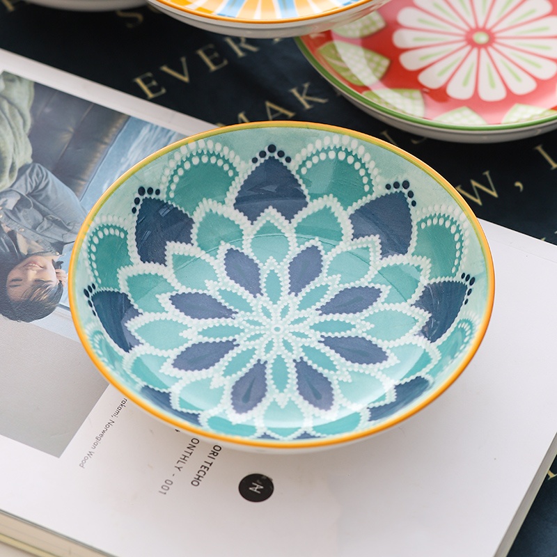 4pc Bohemian Ceramic Plate - S - огляд і ціна Kitchen Baking Dishes