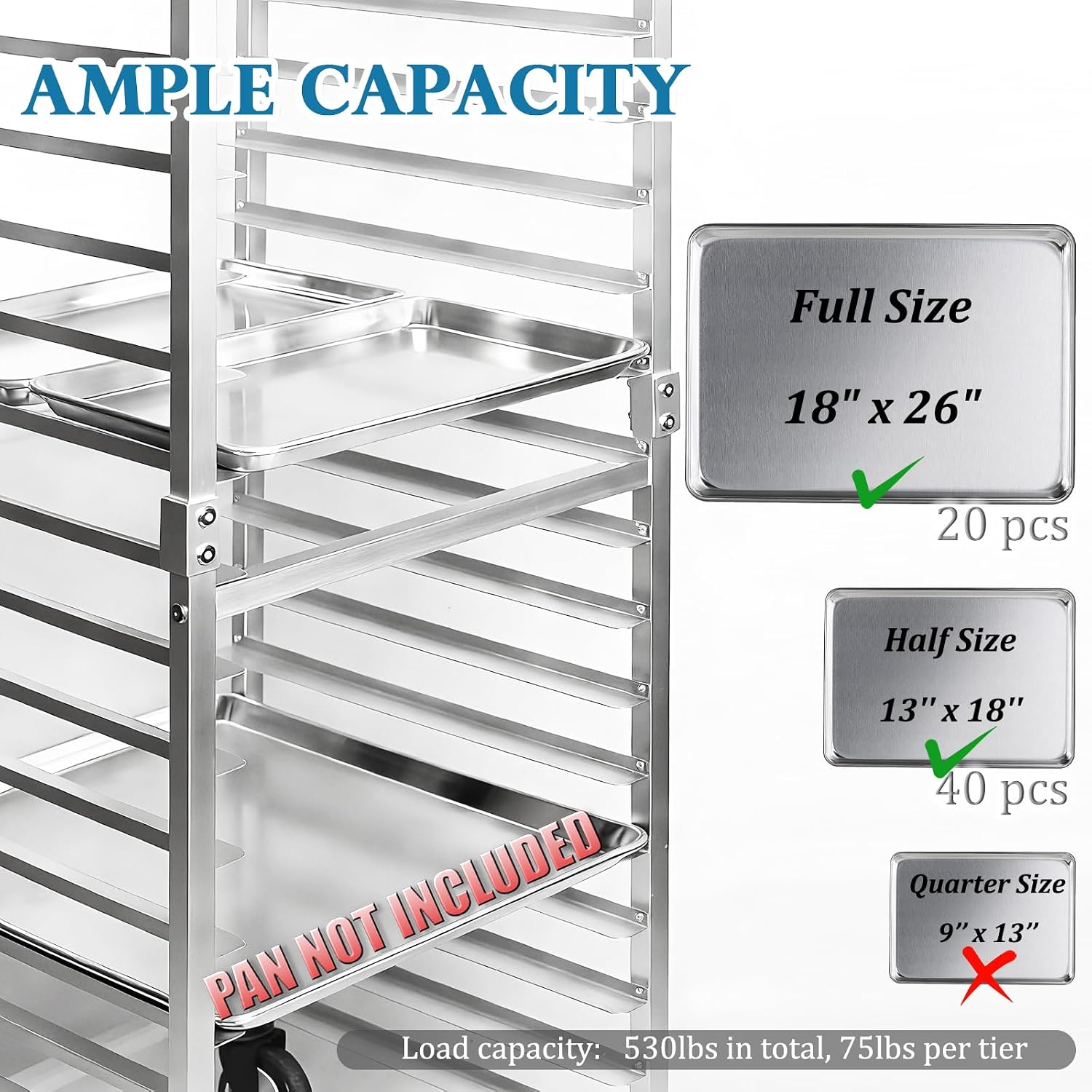 Commercial 20 Tier Stainless S - огляд і ціна Kitchen Baking Pans