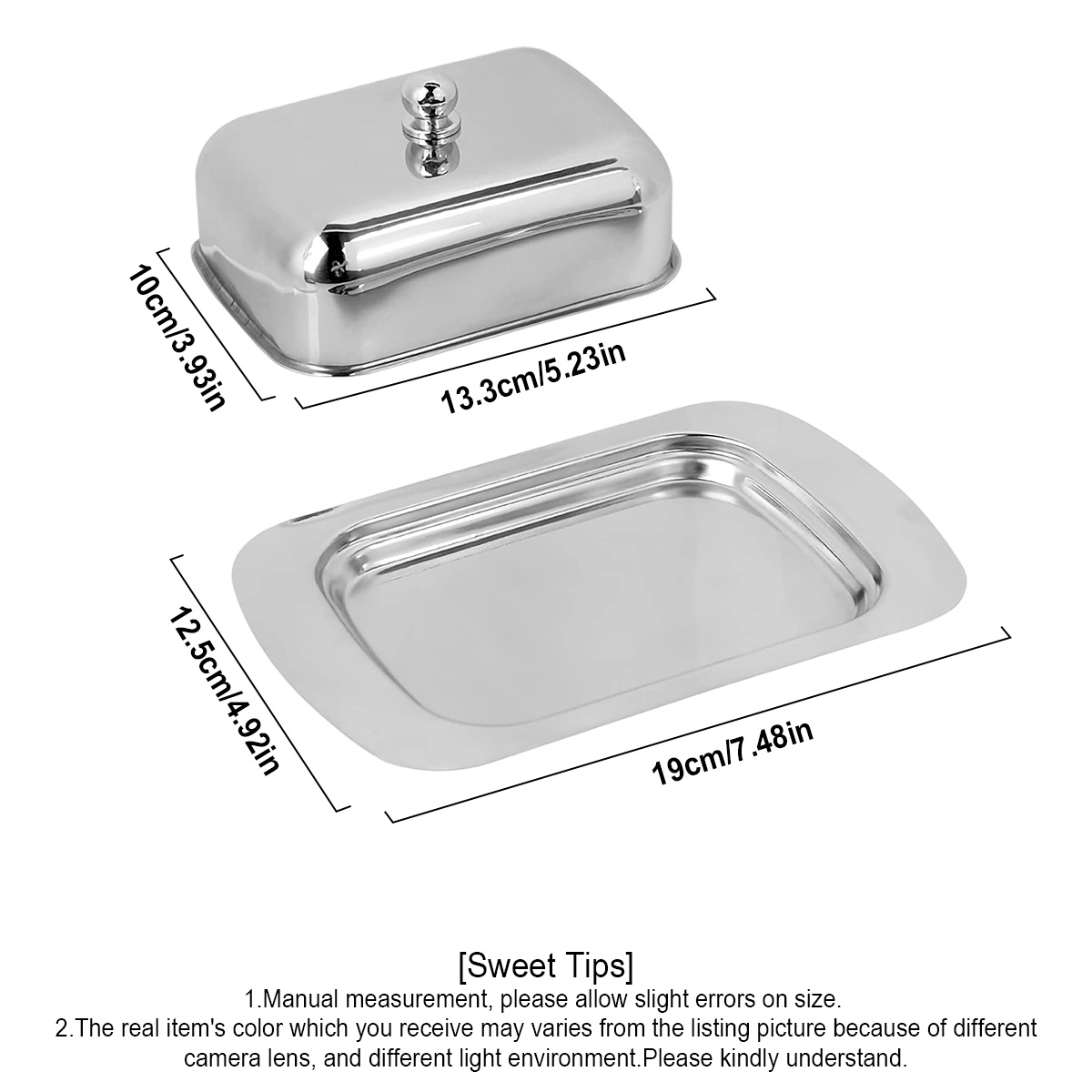 1PC Stainless Steel Butter Dis - огляд і ціна Kitchen Baking Dishes